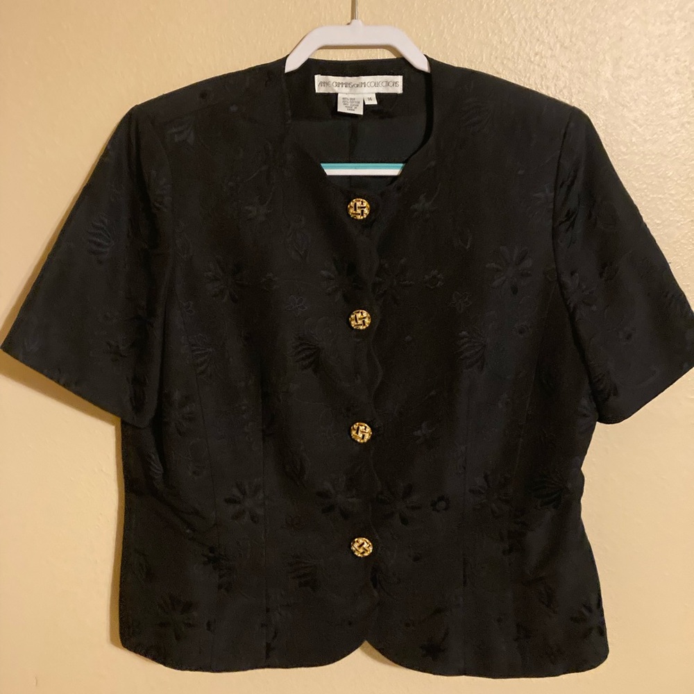 Anne Crimmins Silk Jacket, Size 14